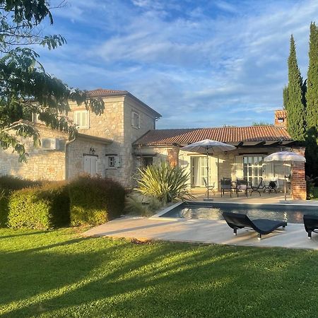 Villa Melissa - Istrisches Steinhaus Mit Pool In Guter Lage Sveti Lovreč Pazenatički Dış mekan fotoğraf