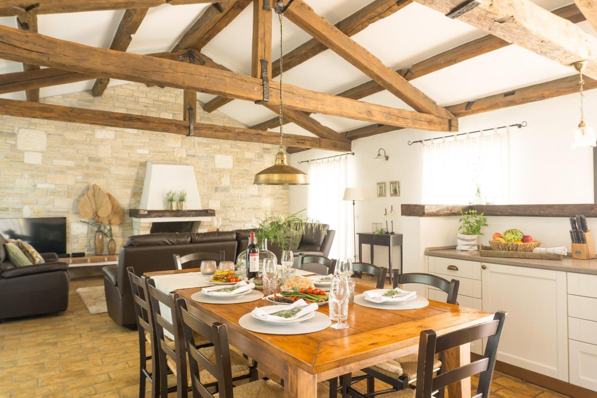 Villa Melissa - Istrisches Steinhaus Mit Pool In Guter Lage Sveti Lovreč Pazenatički Dış mekan fotoğraf
